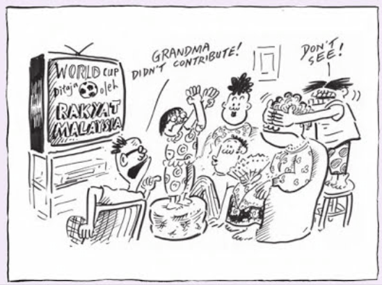 Ahmad Zaid A cartoon by Datuk Lat that truly described the moment.